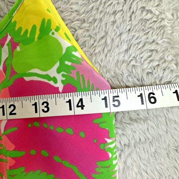 Lilly Pulitzer Womens XS Silk Tropical Floral Slip Dress Y2K Resort Vacation - Picture 6 of 14